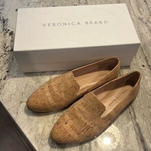 Veronica Beard Cork Griffin Loafers